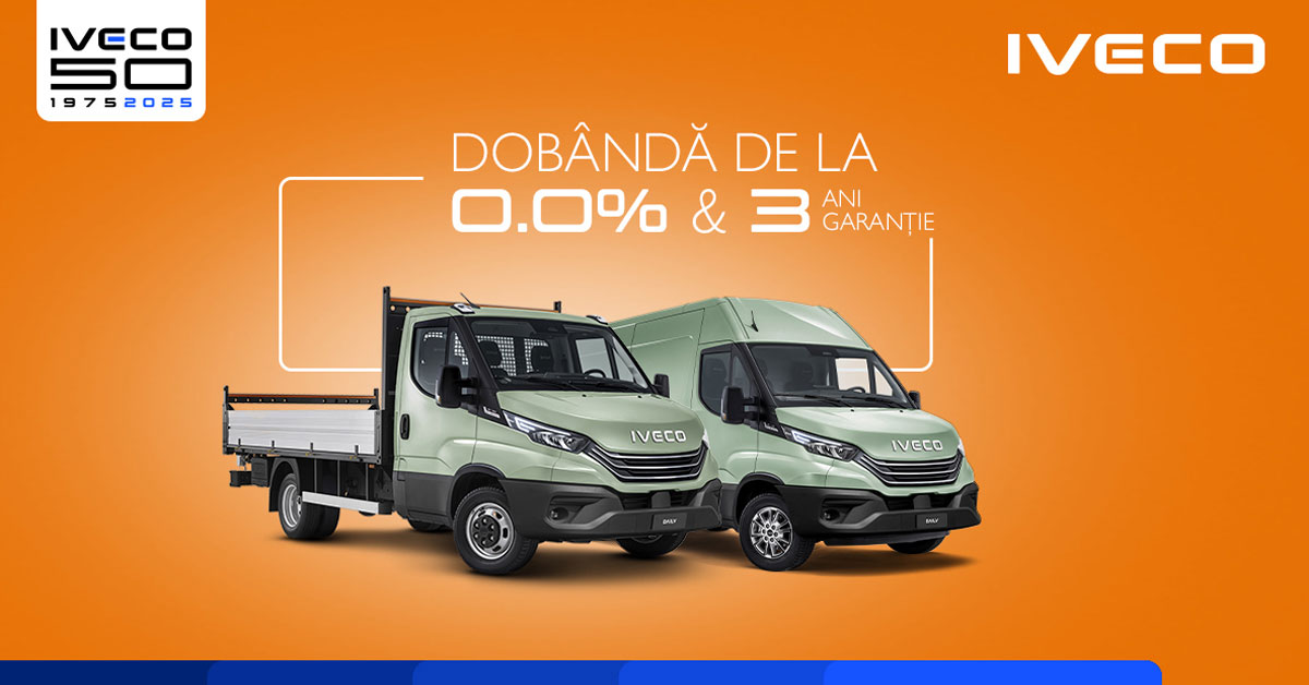 Iveco Daily cu Dobândă de la 0%