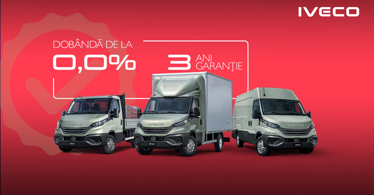 Iveco Daily cu Dobândă de la 0%